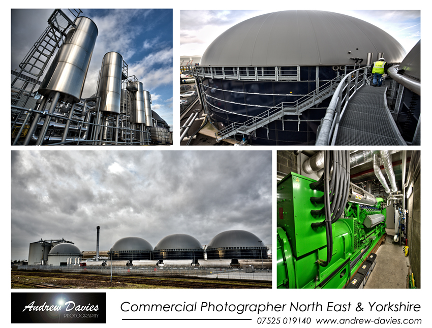 industrial commercial photographer north east biogas plant