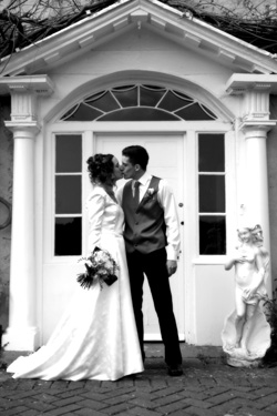 black white wedding photography hall garth hotel